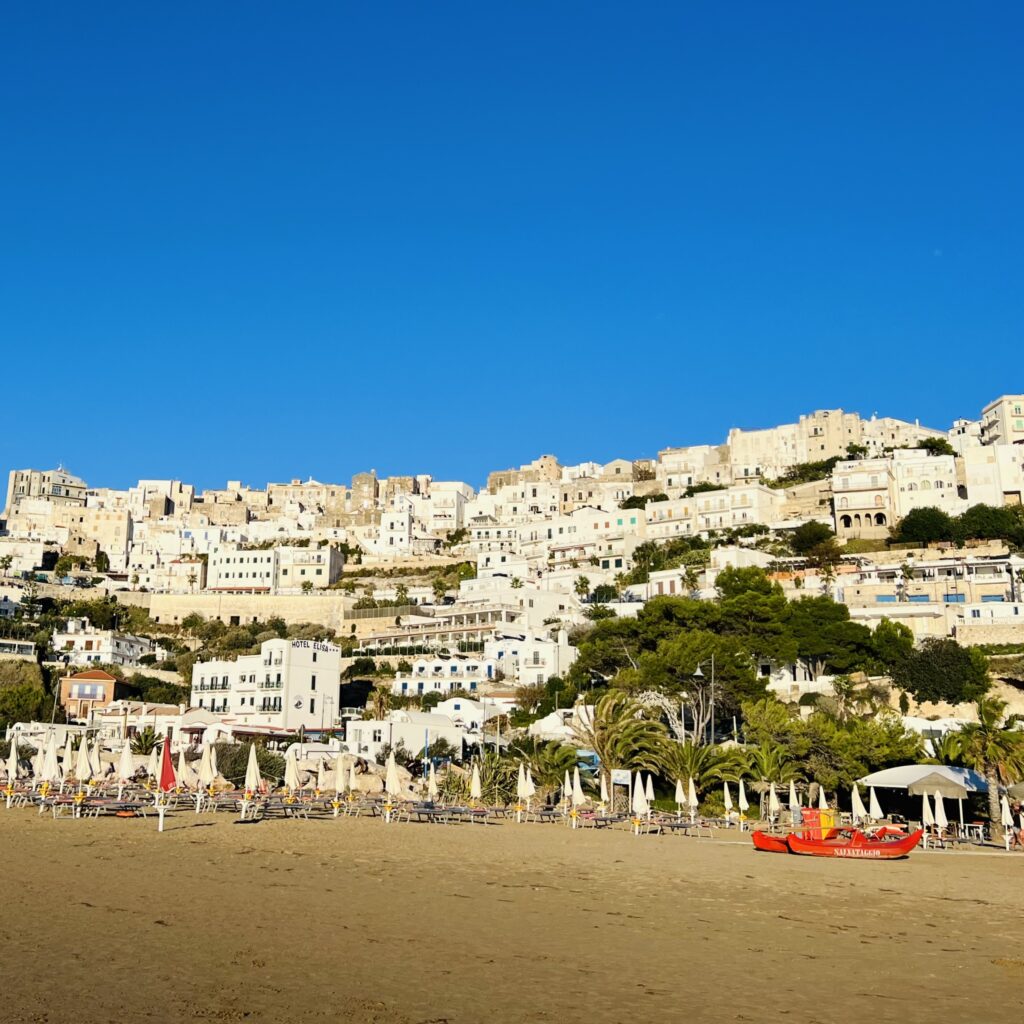 Marina di Peschici | Photo © the Puglia Guys for the Big Gay Podcast from Puglia guides to gay Puglia, Italy’s top gay summer destination | Puglia by beach guide to Puglia’s best beaches