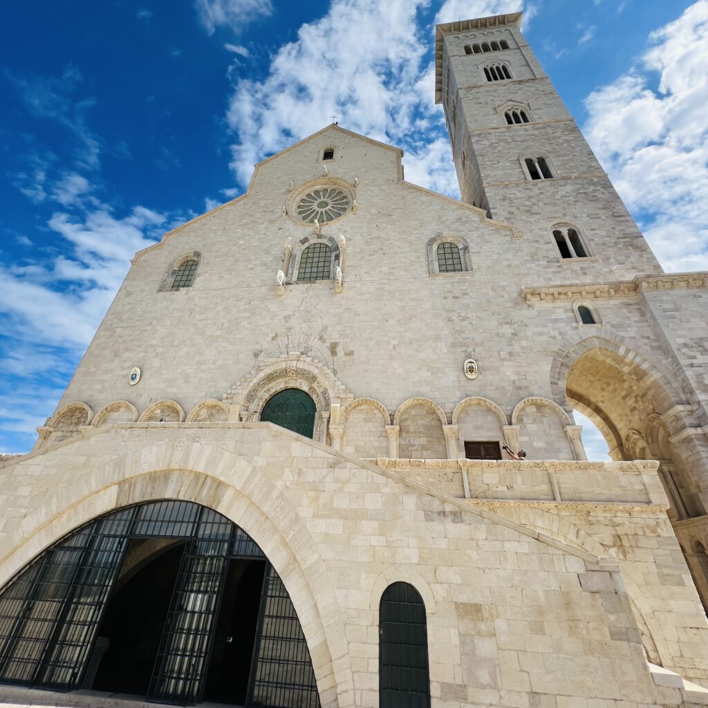 Trani’s cathedral on the sea. Photo The Puglia Guys city guides to Puglia.