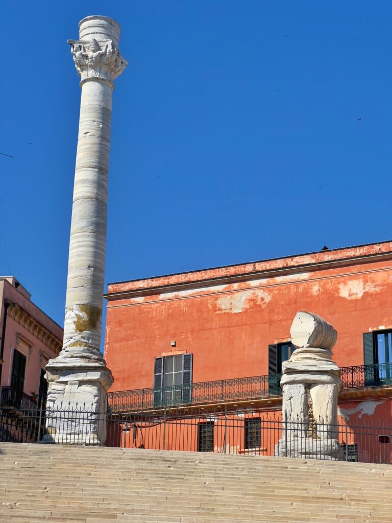 Le Colonne, Brindisi | Photo © the Puglia Guys for the Big Gay Podcast from Puglia, city guides and guides to Puglia’s best restaurants, accommodation and things to to in Puglia, Italy’s top gay summer destination for LGBT travel.