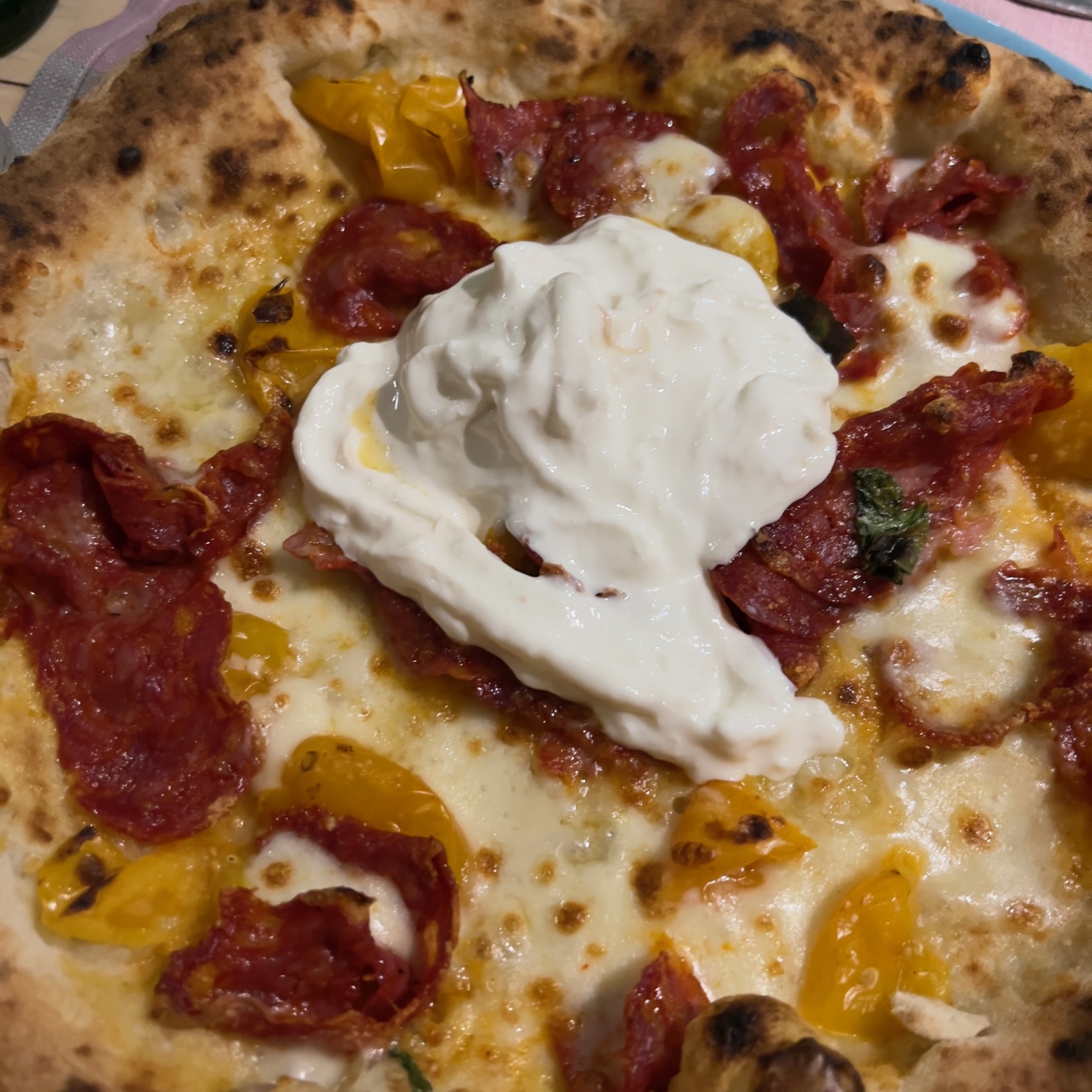 Pizza from Luppolo & Farina, Latiano. The Puglia pizzeria was voted one of Italy’s top 50 | photo the Puglia Guys for the Big Gay Puglia Guides.