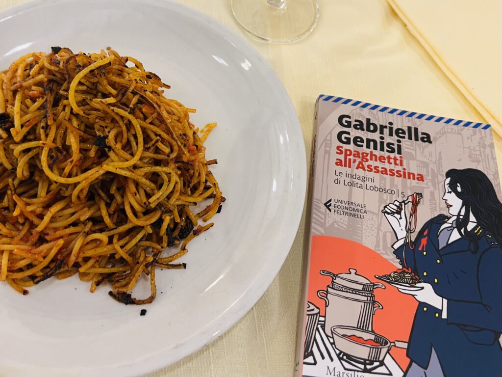 Lolita Lobosco, Gabriella Genisi’s protagonist deputy police commissioner. Beautiful, sensual and ‘good in the kitchen’. Spaghetti all’Assassina, the 5th in the Mediterranean noir series, published in 2015 is one novel that has recently popularised the dish from Bari. Photo the Puglia Guys taken at Al Sorso Preferito.