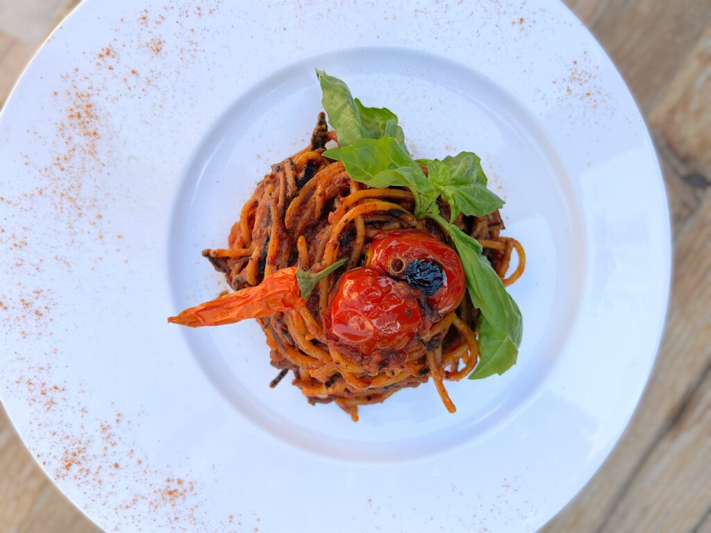 Boo! Caffetteria e Bollicine 

Bistro bar

A decent spaghetti all’assassina is hard to find outside Barivecchia, which is why its worth visiting. An authentic spaghetti all’assassina (minimum 2 people).

Via Garibaldi, 67, 72019 San Vito dei Normanni BR | +39 342 020 1815. Eat Puglia with the Puglia Guys guides to Puglia’s best restaurants.