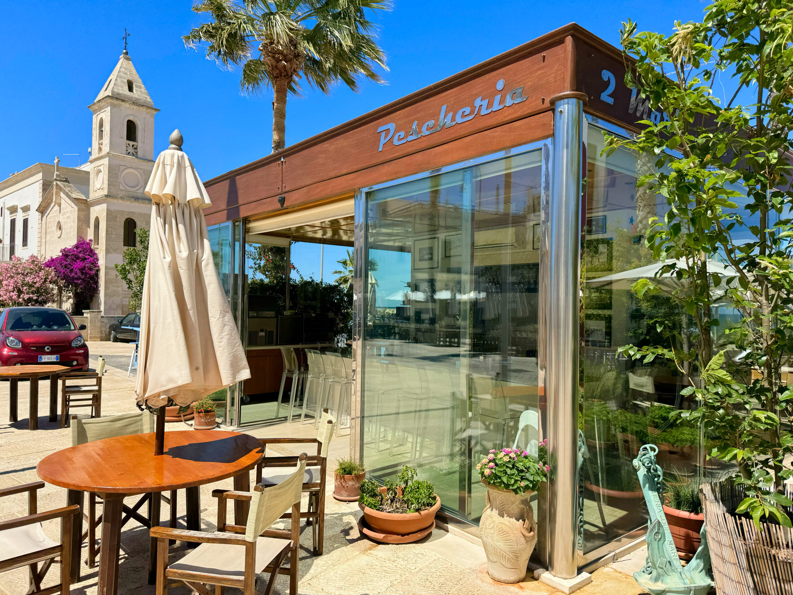 Pescheria 2 Mari, Savelletri. Puglia’s playground of the rich and famous. Photo by the Puglia Guys