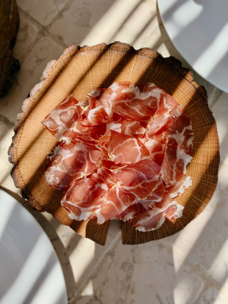 Capocollo di Martina Franca at Bros’ Trattoria. Photo by the Puglia Guys.