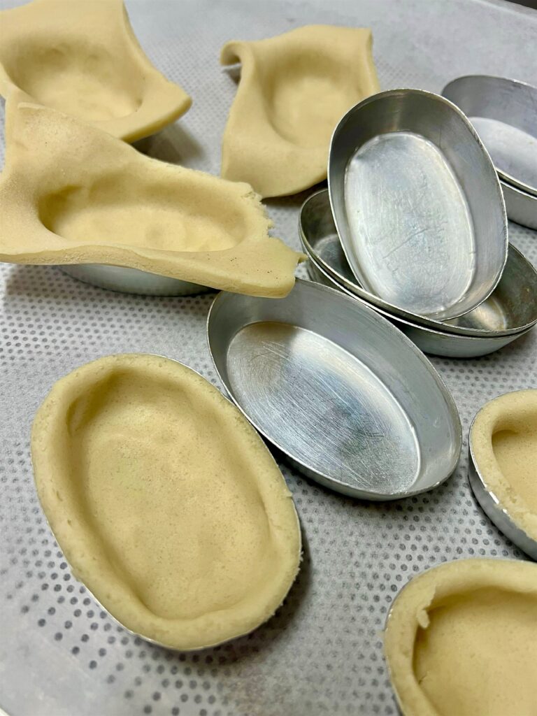 A Christmas pasticciotto. Mince pie pasticciotti made by the Puglia Guys for the Puglia Kitchen Christmas crossover.