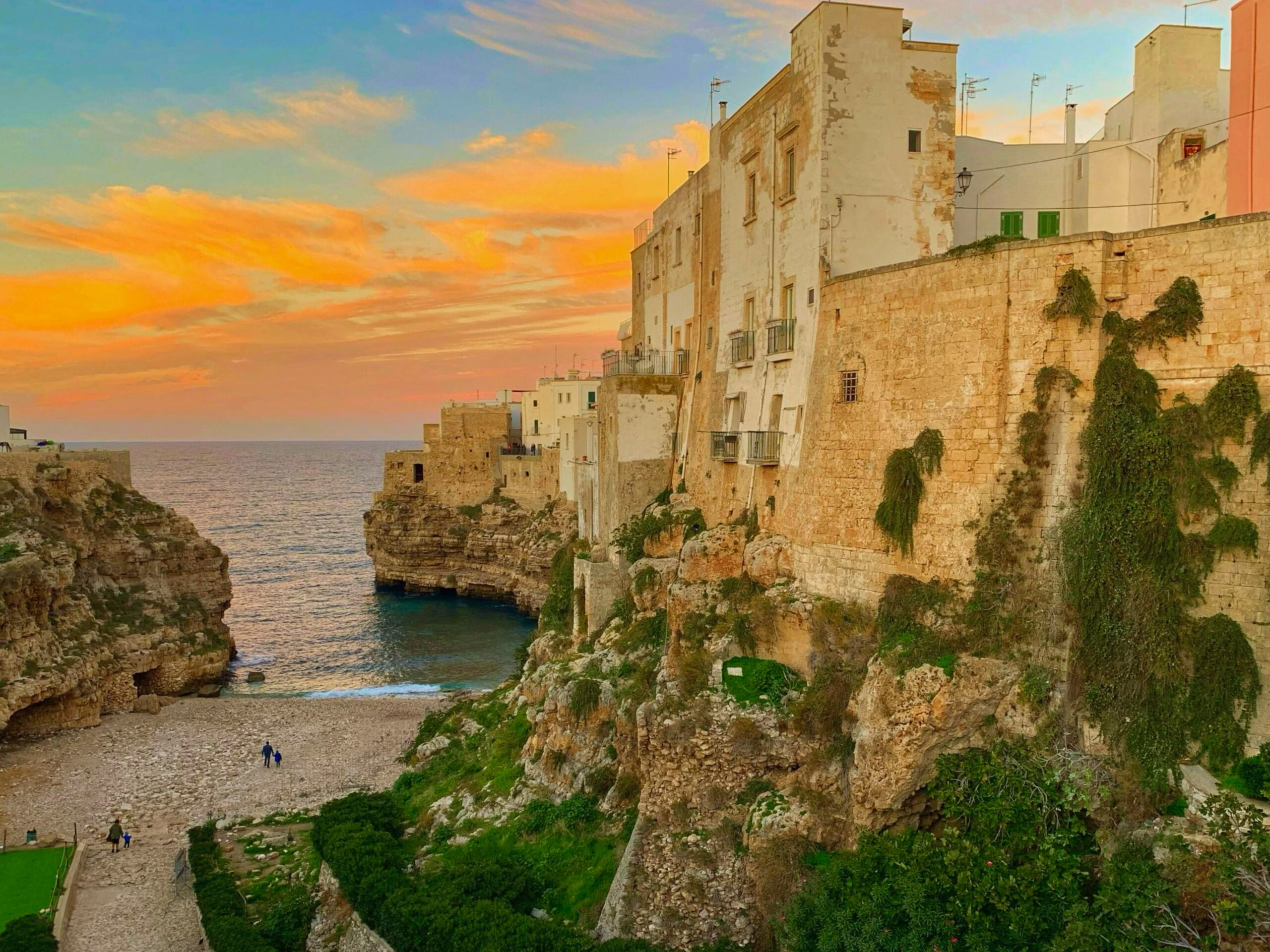 Polignano a Mare, Puglia - pictured in November from the Puglia Guys guide to Puglia in Autumn Fall